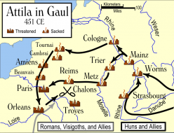 Atilin pohod na Galiju 451.godine