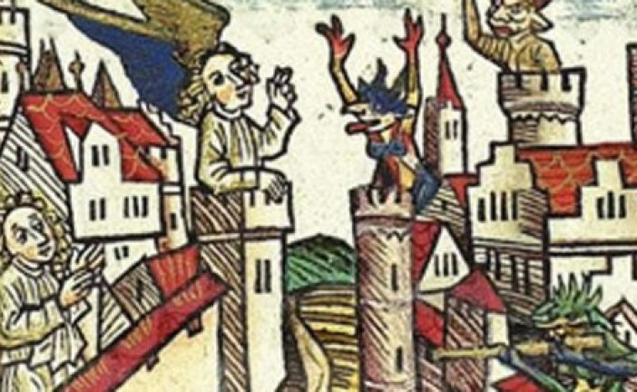 Šta će puška na srednjevekovnoj slici?