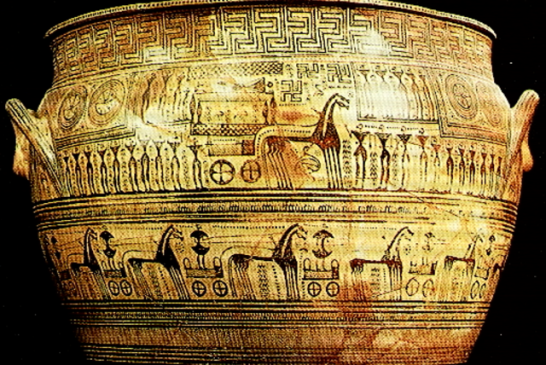 Starogrčka pesma štampana na posudi