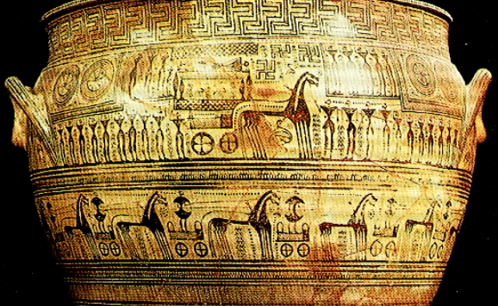 Starogrčka pesma štampana na posudi