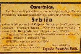 Naša porobljena braća iz Austo-Ugarske 1914. objavila posmrtni list za Srbiju